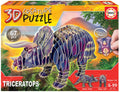 Educa Borras Triceratops 3D Creature Puzzle 67 Pieces