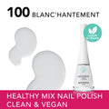 Bourjois Healthy Mix Clean Nail Polish Blanc'Hantement 100, Vegan Formula, 1 Second
