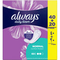 Always Comfort Protect Normal Panty Liners Odour Neutralizing Breathable 60 Pieces