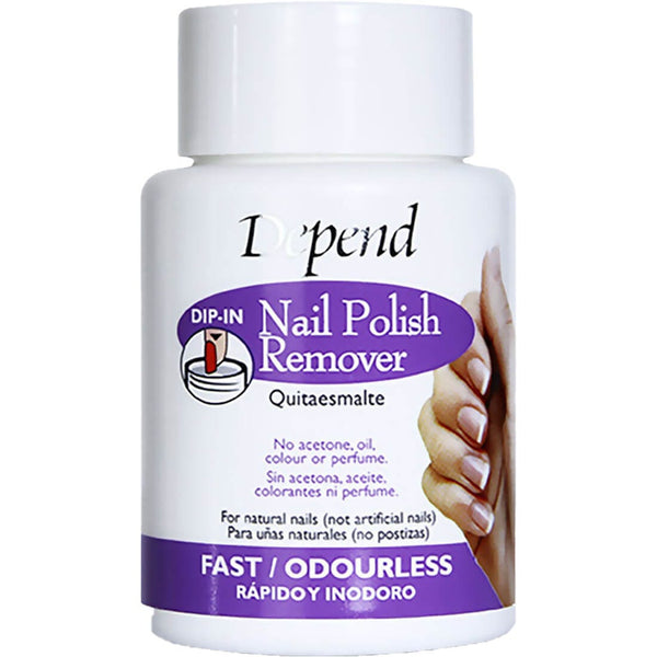 Depend Dip-In Fast/Odourless Nail Polish Remover, Acetone-Free, 75 ml