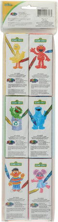 Sesame Street Crayon Sets, 6 Packs, 4 Crayons Each