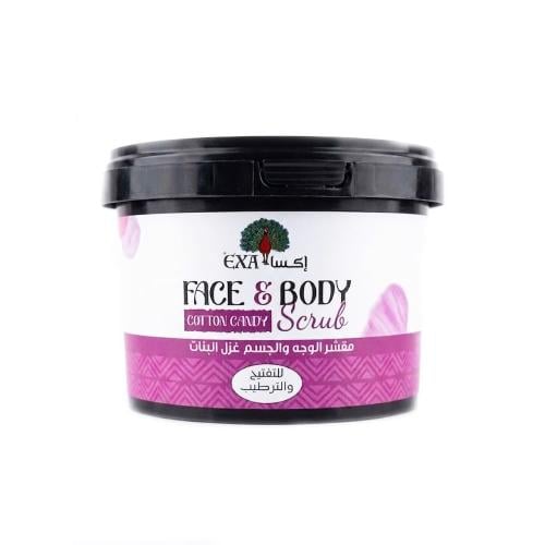 Exa Cotton Candy Face & Body Scrub Exfoliating Formula 400g
