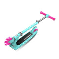 Lit Starship Bright Turquoise LED Light-Up Kick Scooter, Foldable, Adjustable Handlebar, ABEC 7 Bearings, 1 Pc
