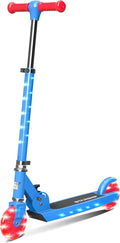 LiT Starship Marina Blue 2-Wheel LED Light-Up Kick Scooter, Foldable, ABEC 7 Bearings, Ages 5+