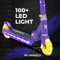 LiT Starship Marina Blue 2-Wheel LED Light-Up Kick Scooter, Foldable, ABEC 7 Bearings, Ages 5+