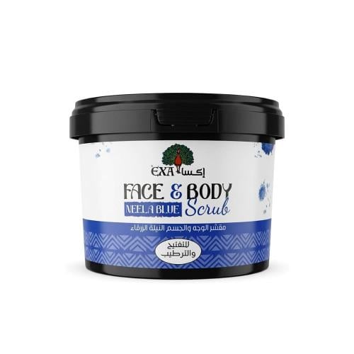 Exa Moroccan Indigo Face & Body Scrub Exfoliating Formula 400g