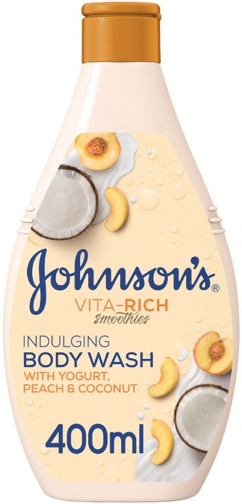 Johnson's Vita-Rich Comforting Body Wash Yogurt Honey Peach 400ml