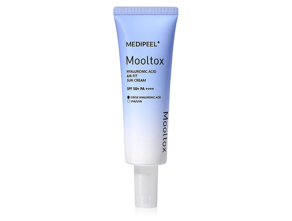 MediPeel Hyaluronic Acid Mooltox Air Fit Sun Cream SPF 50+ PA++++, Lightweight Hydrating Face Sunscreen