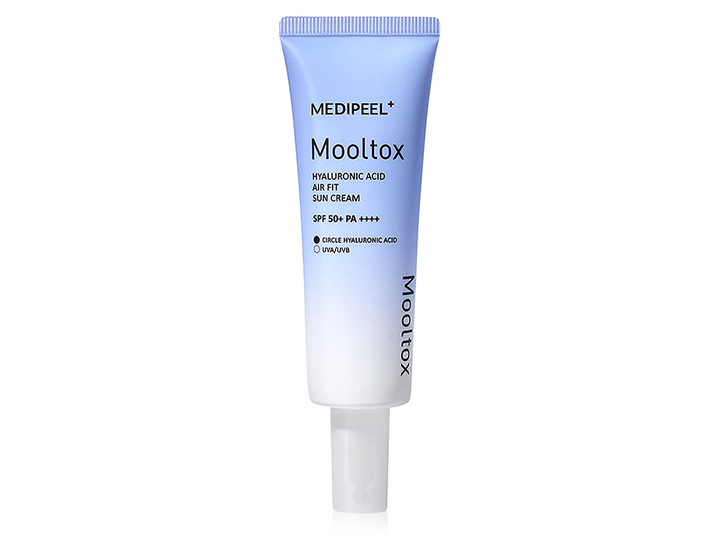 MediPeel Hyaluronic Acid Mooltox Air Fit Sun Cream SPF 50+ PA++++, Lightweight Hydrating Face Sunscreen