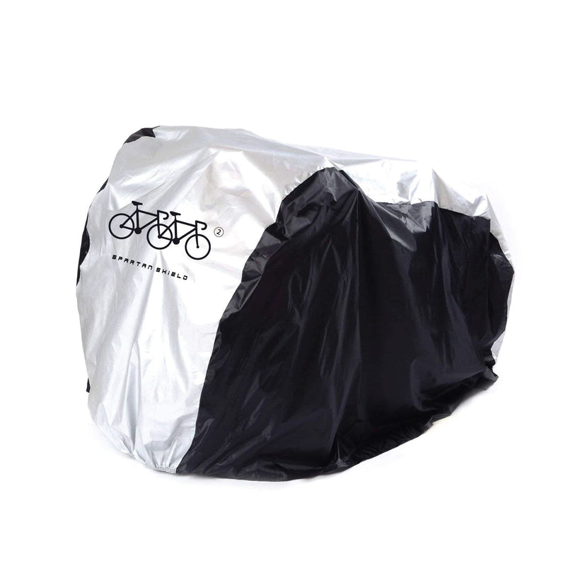 Spartan Waterproof Double Bicycle Cover, 170T Polyester, Elastic Strap Closure