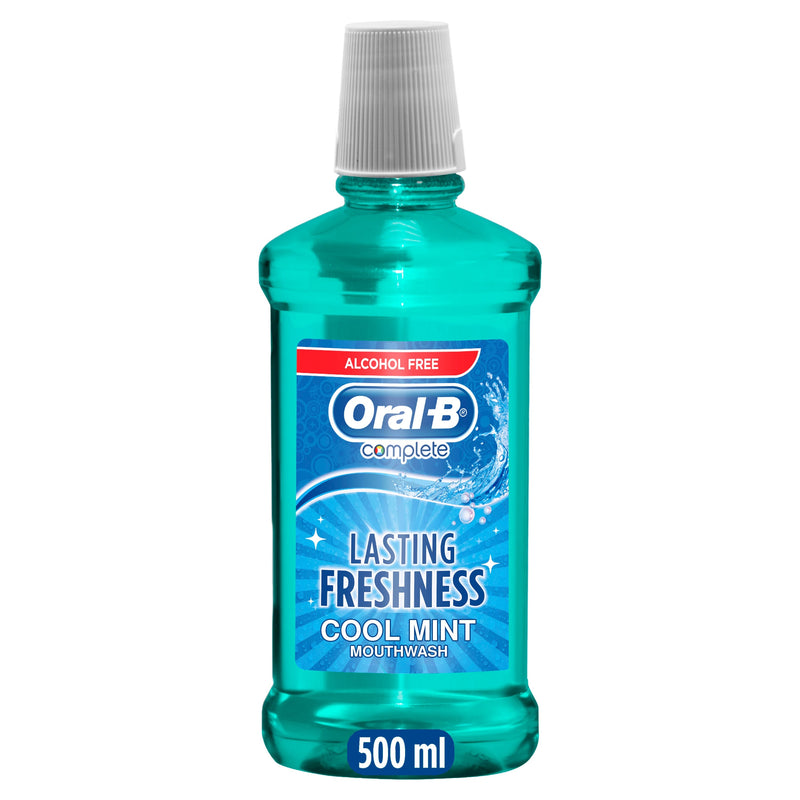 Oral-B Complete Protect Alcohol-Free Fresh Mint Mouthwash 500 ml