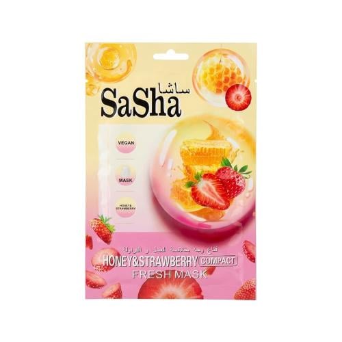 Sasha Honey & Strawberry Face Mask Hydrating Sheet Mask Radiance Care