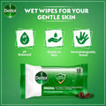 Dettol Original Wet Wipes Hand and Skin Cleansing, pH-Balanced, 10 Wipes
