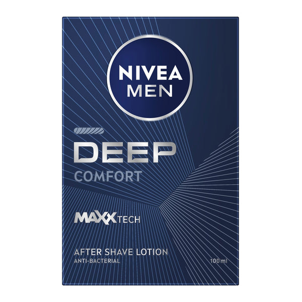 NIVEA Men Deep After Shave Lotion Woody Fragrance with Black Carbon