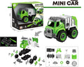 Lei Meng Toys Mini Car DIY Toy Bricks Recycling Truck Building Set, 26 Pieces, Ages 6+