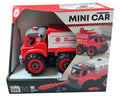Lei Meng Toys Mini Car DIY Toy Bricks Fire Extinguisher Truck, 28 Pieces, Ages 6+