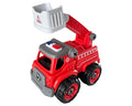 Lei Meng Toys Mini Car DIY Fire Ladder Truck Building Set, 27 Pieces