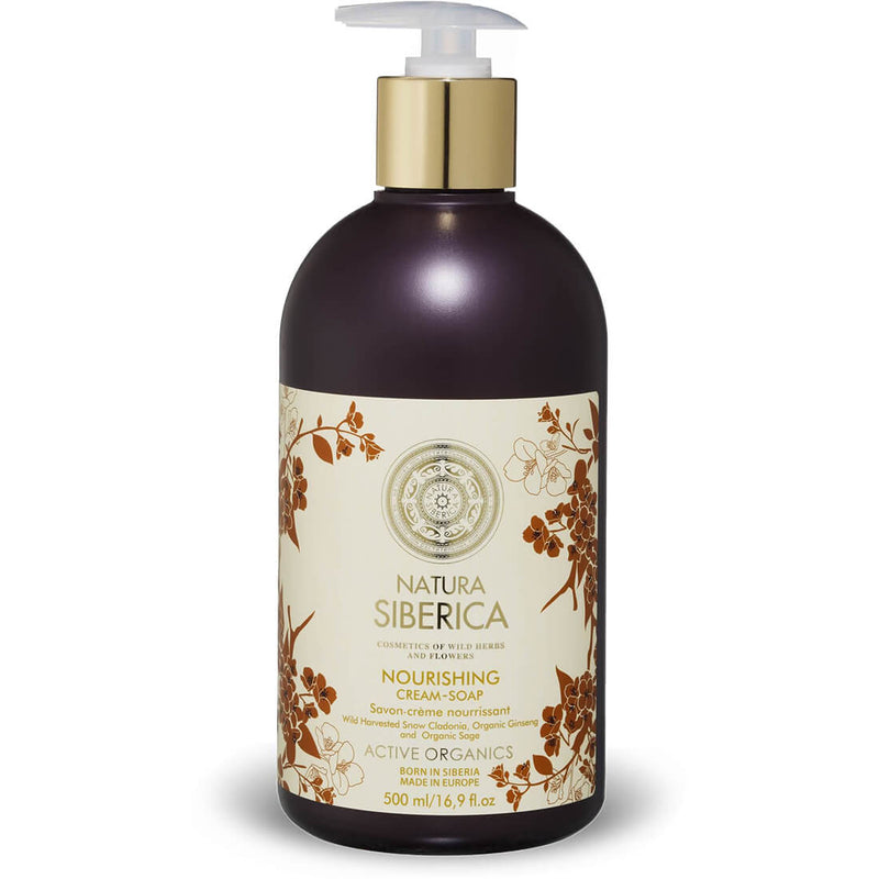 Natura Siberica Nourishing Cream Soap Hand Wash Siberian Pine and Oblepikha Oils 500 ml