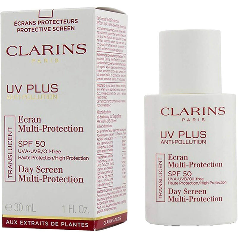 Clarins UV Plus Day Screen Translucent Oil-Free Face Sunscreen SPF 50, 30 ml