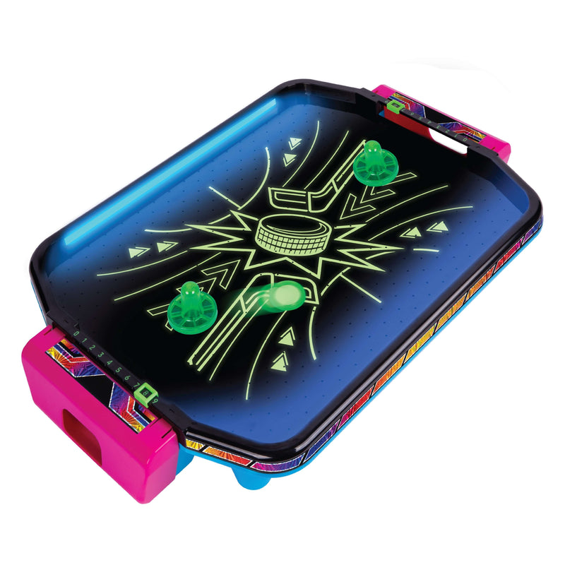Ambassador Games Electronic Arcade Air Hockey Game with LED Rails
