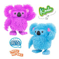 Jiggly Pets Walking Koala Toy Purple Rubbery Sound Effects