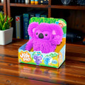 Jiggly Pets Walking Koala Toy Purple Rubbery Sound Effects