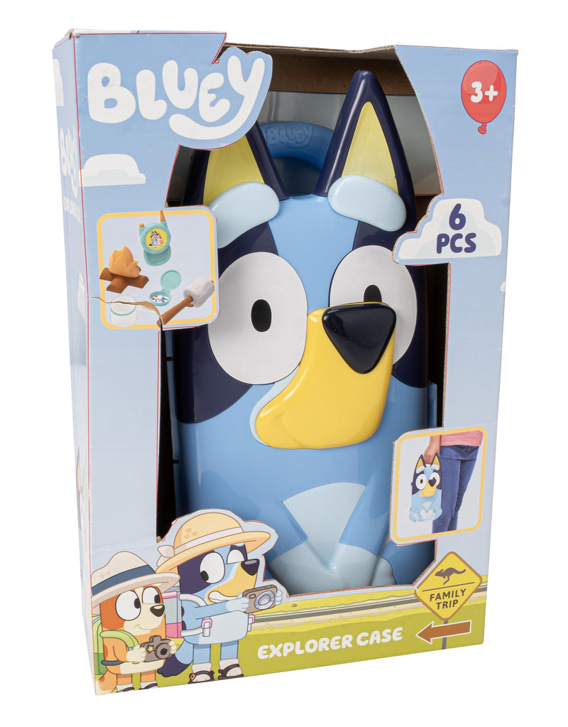 Bluey Character Case Explorer Roleplay Set with Walkie-Talkie, Compass and Camping Accessories
