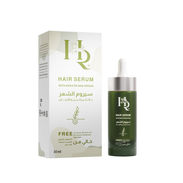 Henna Raghad Hair Serum with Keratin and Argan Oil, 30ml