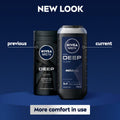 Nivea Men Deep 3-in-1 Shower Gel for Body, Face and Hair, 250ml