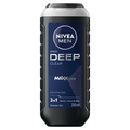 Nivea Men Deep 3-in-1 Shower Gel for Body, Face and Hair, 250ml