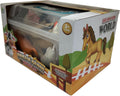 Jia Zhu Farm Animal Playset, Plastic Figures with Map, 14-Piece Set