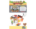 Jia Zhu Farm Animal Playset, Plastic Figures with Map, 14-Piece Set