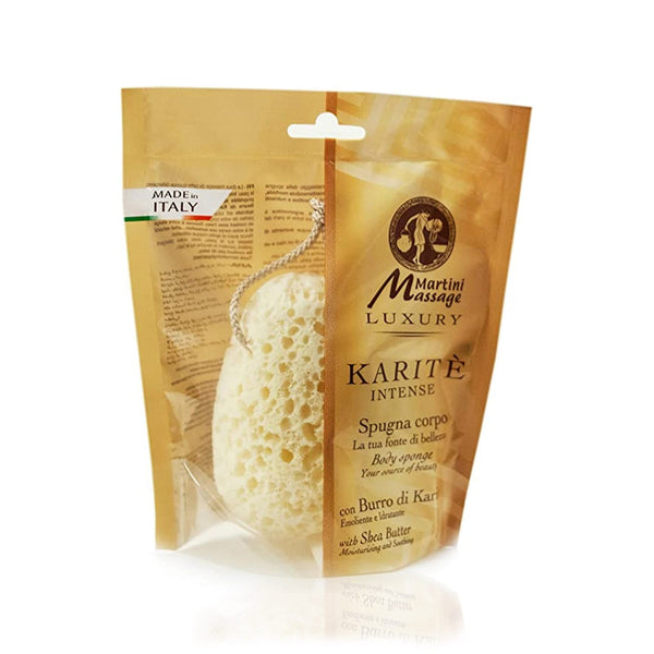 Martini Stone-Shaped Body Sponge with Shea Butter, 1 Piece