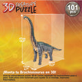 Educa Borras 101 Creature 3D Brachiosaurus Cardboard Puzzle, 101 Pieces