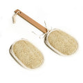 Alwadi Natural Loofah Body Scrub with Back Stick Handle, 1 Piece