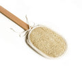 Alwadi Natural Loofah Body Scrub with Back Stick Handle, 1 Piece