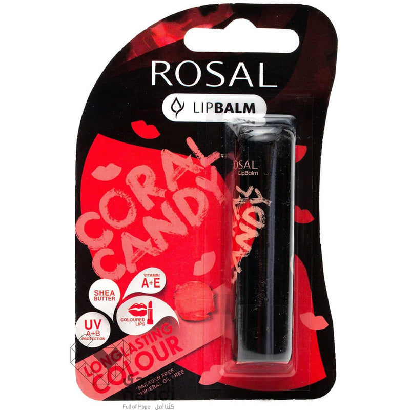 Rosal Lip Balm Moisturizing Coral Candy 4 g
