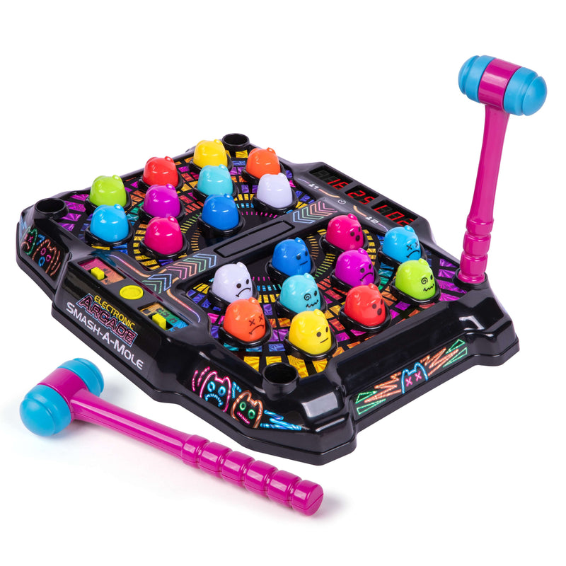 Ambassador Games Electronic Arcade Smash-A-Mole Tabletop Game, 4 Modes, Ages 6+