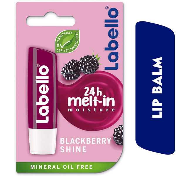 Labello Moisturizing Lip Balm Blackberry Soft Shine Natural Oils