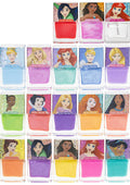 Townley Disney Princess 18-Piece Peelable Nail Polish Set, Water-Based Bubble Gum Scented, Mixed Shades