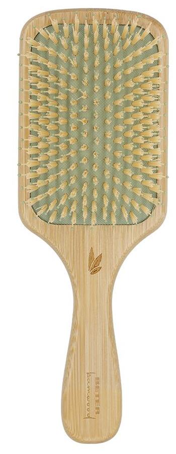 Beter Bamwood Detangling Hair Brush Mixed Anti-Tangle Nylon Bristles 1 Pc