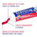 Elgydium Kids Toothpaste Gel Fluorinol Strawberry 50 ml