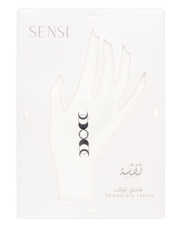 Sensi Nqsha Temporary Henna Stickers Arabic Design Black #11