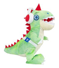 Party Pets DJ Rex Green Electronic Soft Plush Dinosaur with Music and Dancing Movements