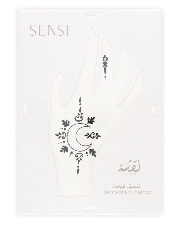 Sensi Nqsha Henna Temporary Stickers #03 Black Arabic Designs