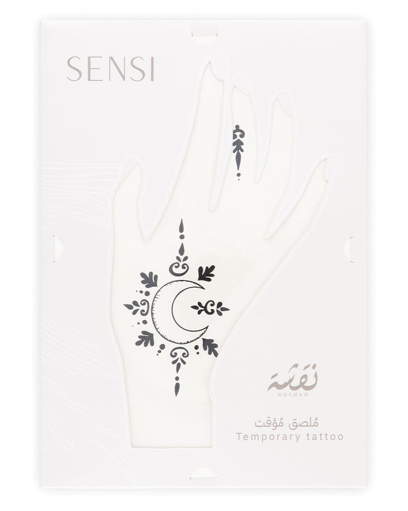 Sensi Nqsha Henna Temporary Stickers #03 Black Arabic Designs