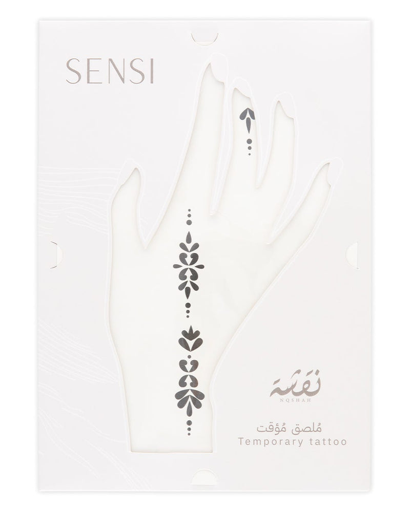 SENSI NQSHA Henna Temporary Stickers Arabic Design Black #13