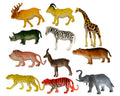 Jia Zhu Wild Animals Set Realistic Animal Figures 14 Pieces