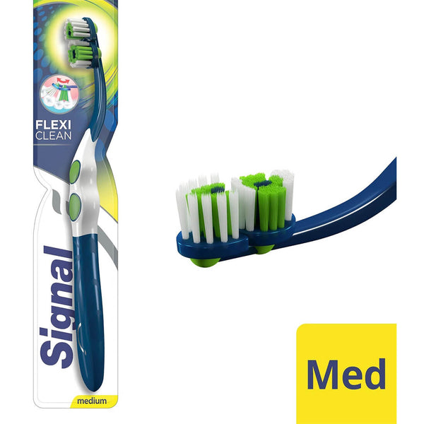 Signal Inside Clean Medium Toothbrush Double-Tilting Head 1 Piece