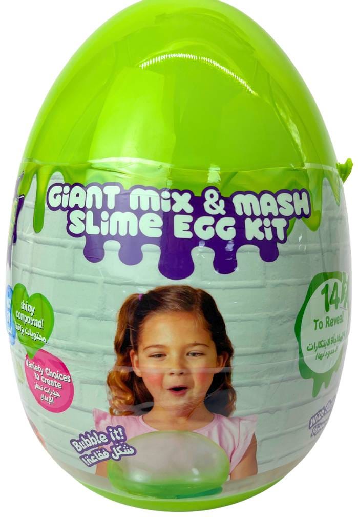 Slimetime Dohtime Giant Mix Mash Slime Egg Kit Green 420 g